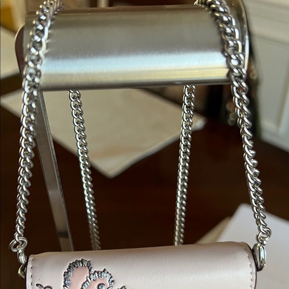 Coach Pink Embellished Butterfly Mini Crossbody NWT - Picture 4 of 16